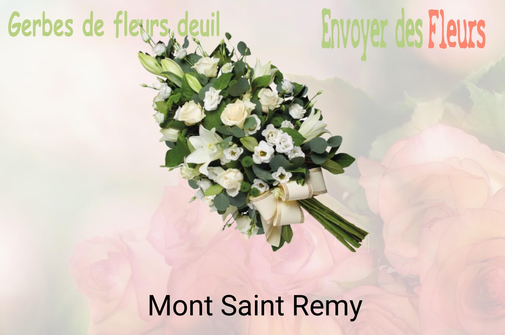 Gerbe de fleurs de deuil livrée à Mont-Saint-Remy